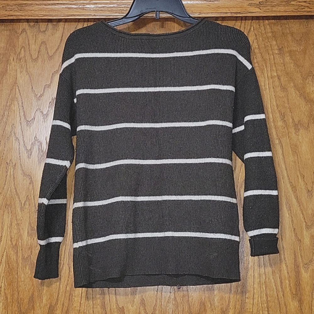 Garage earthy green knit sweater + women's XS